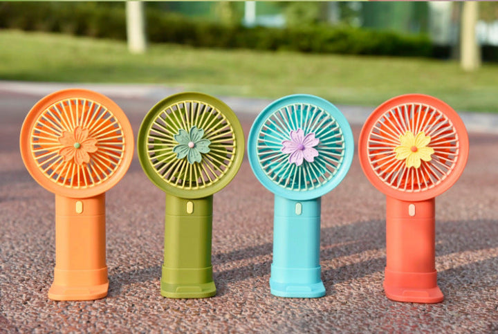 Unisex Portable Mini Hand Fan with Attractive Floral Pattern Kalsten