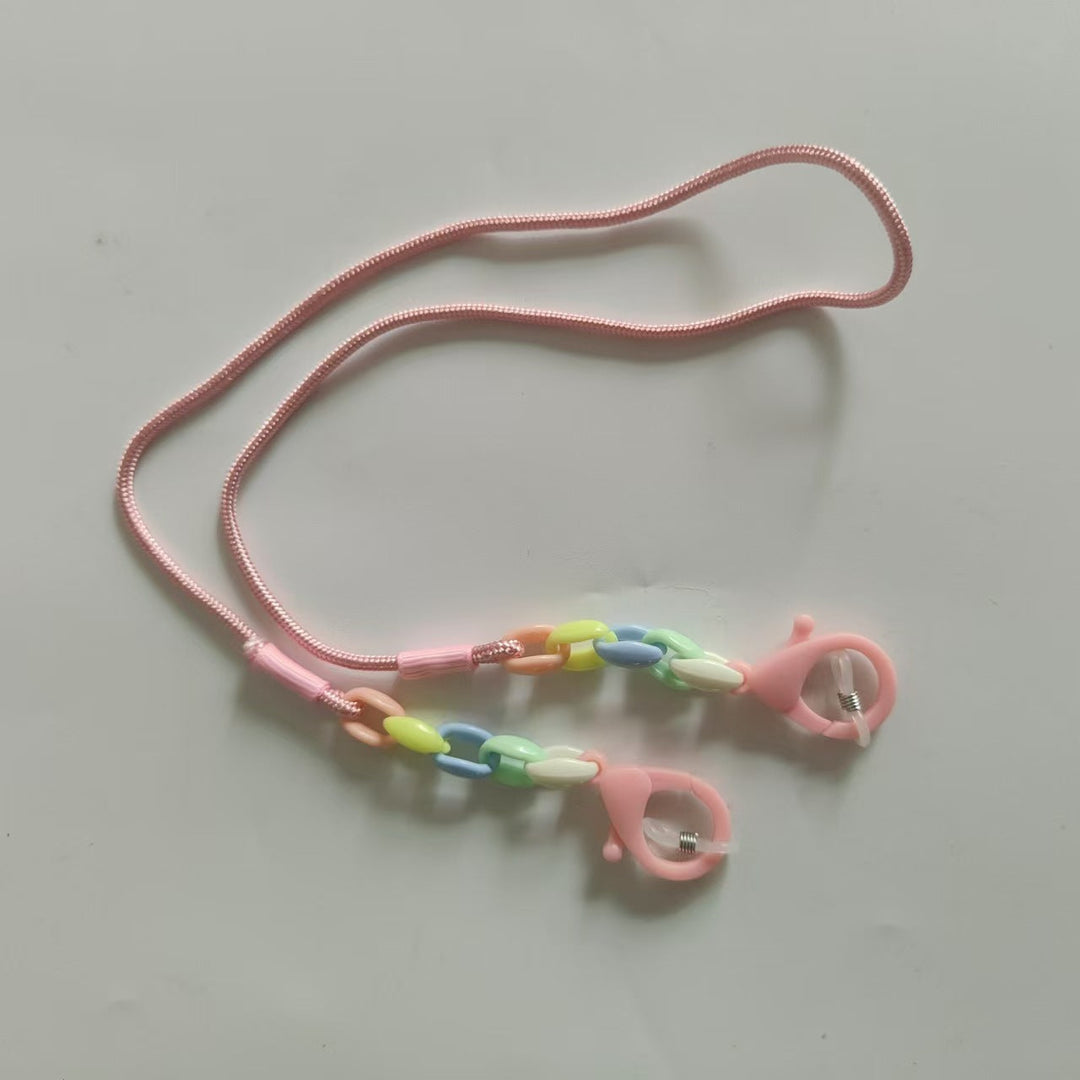 Glasses holder chain with Colorful beads and sturdy clips Kalsten