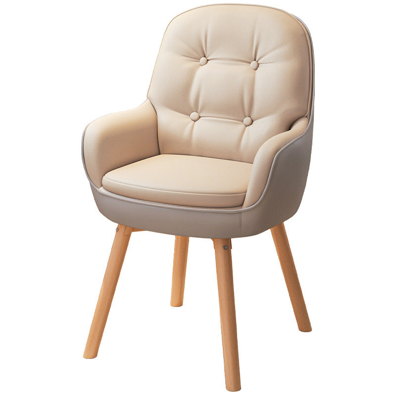 Modern Dining Chair With High-Quality Faux Leather Cover And Ergonomic Shape Kalsten
