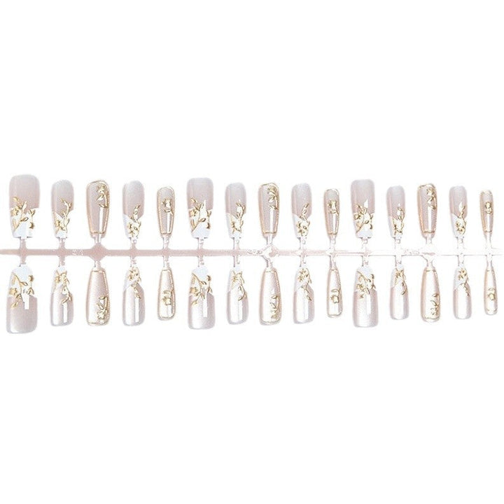 Floral Accented Press-On Nail Set Kalsten