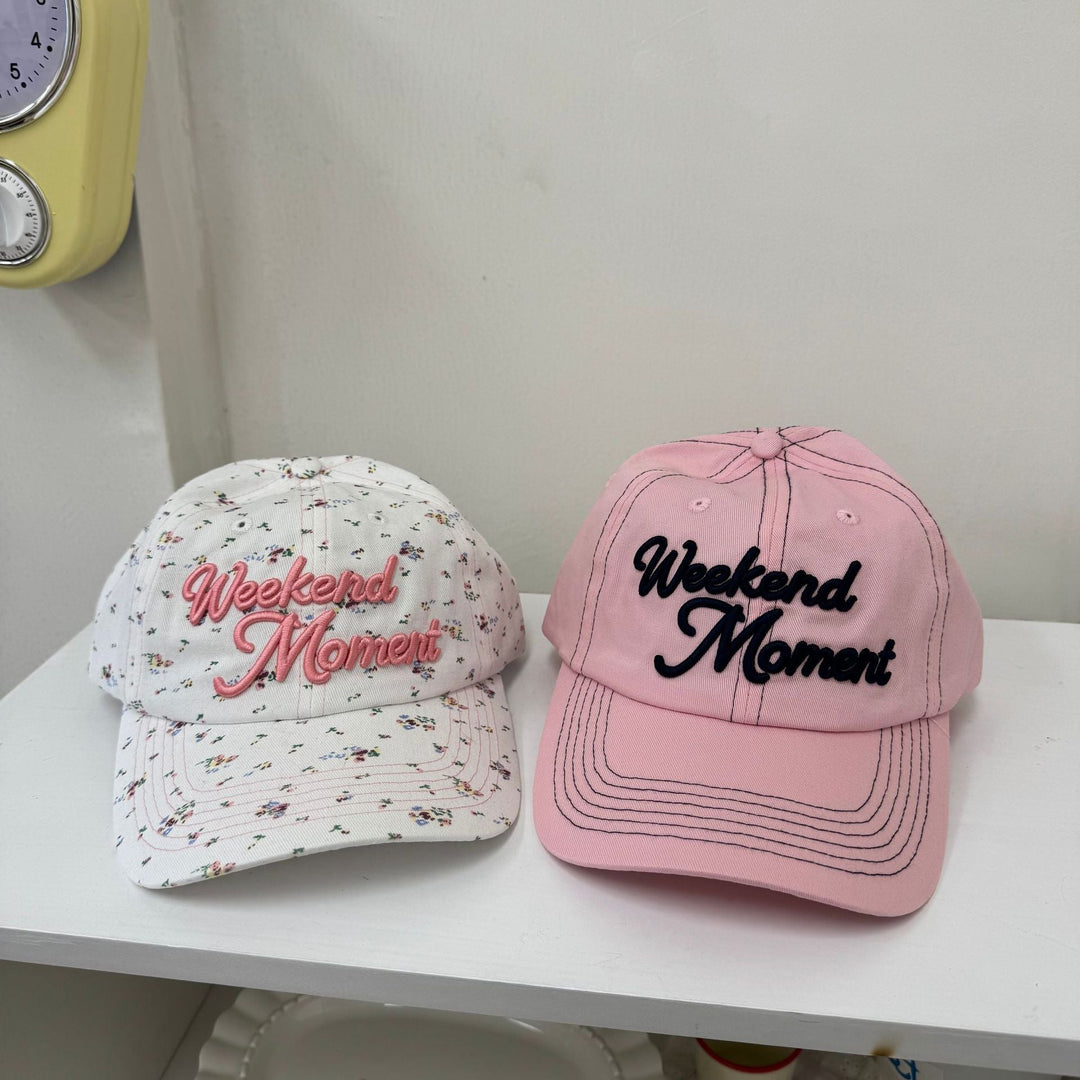Women's Casual Cotton Baseball Cap with Embroidered Phrase Kalsten