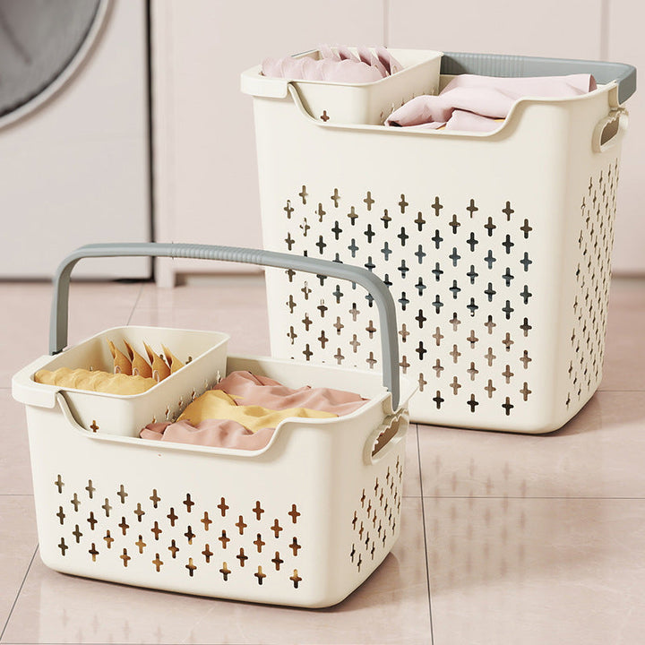 Women's stackable storage baskets with ergonomic handles Kalsten