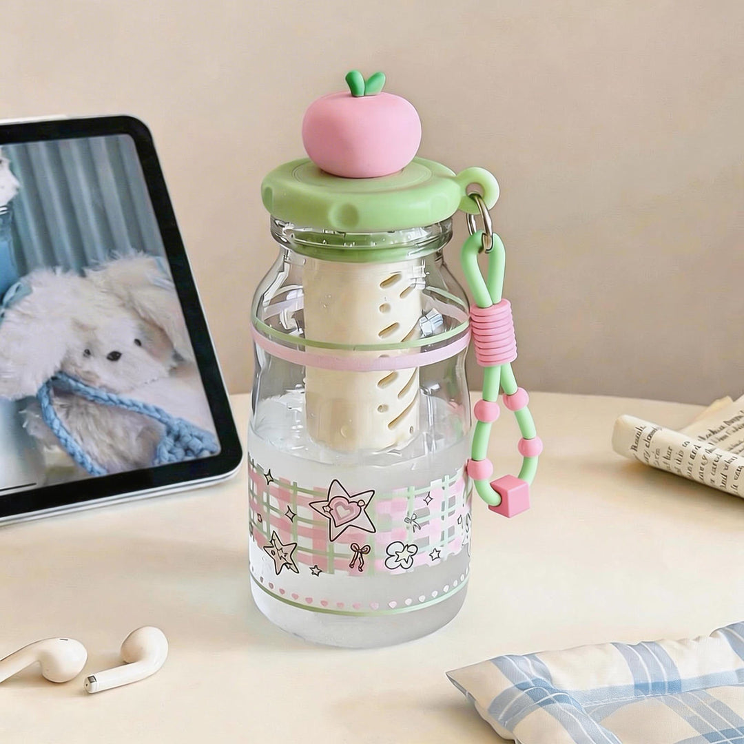 Women's Fruit Infuser Bottle with Practical Spout Stop Kalsten