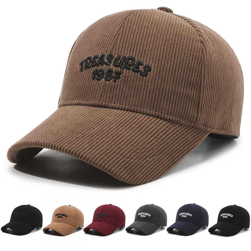 Women's Corduroy Embroidered Baseball Cap Kalsten