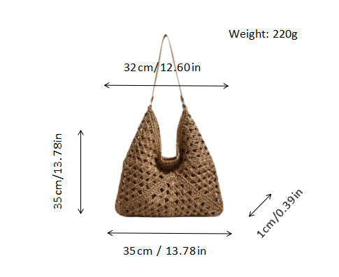 Hand-knotted shoulder bag Kalsten