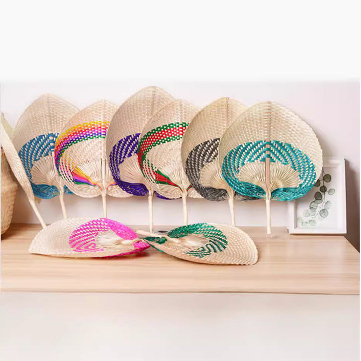 Women handmade fan made of natural material Kalsten