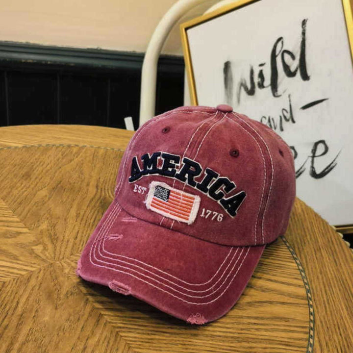 Unisex Vintage-Inspired Distressed Baseball Cap Kalsten