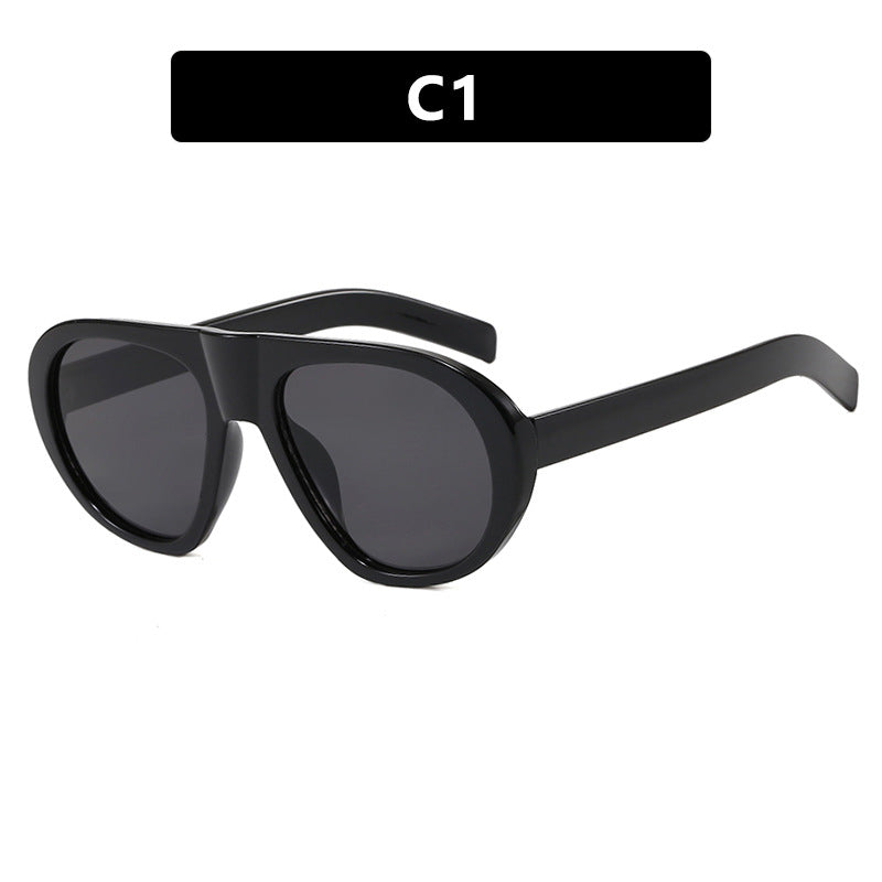 Women striking sunglasses with futuristic frame and sturdy design Kalsten