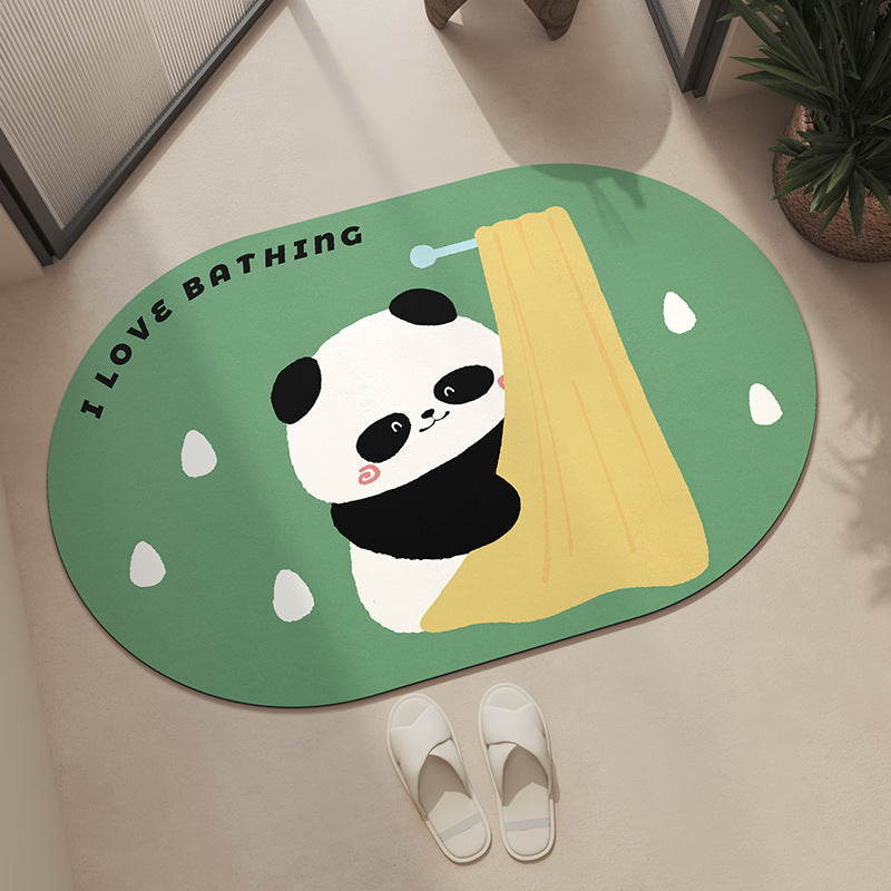 Playful Cartoon Character Shaped Area Rug