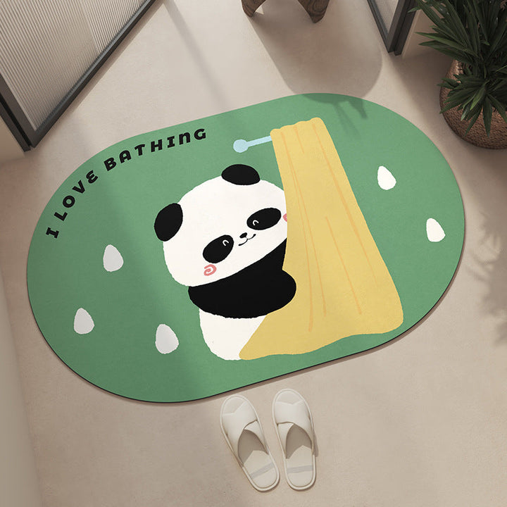 Playful Cartoon Character Shaped Area Rug