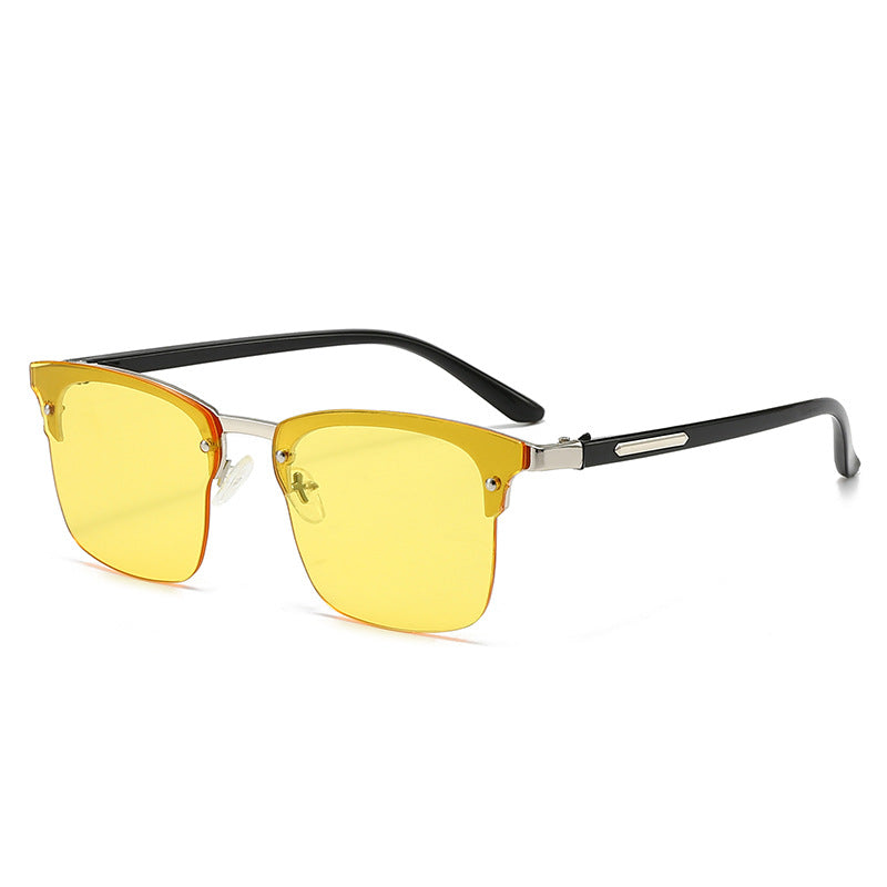 Ladies elegant square sunglasses with metallic accents Kalsten