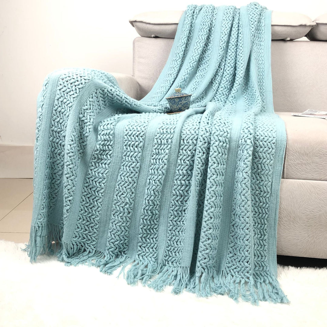 Cozy Knit Throw Blanket Kalsten