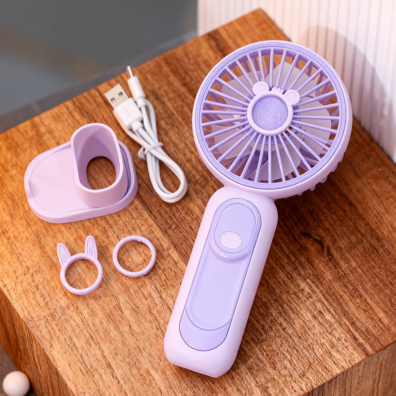 Ladies portable USB hand fan with cute rabbit design Kalsten