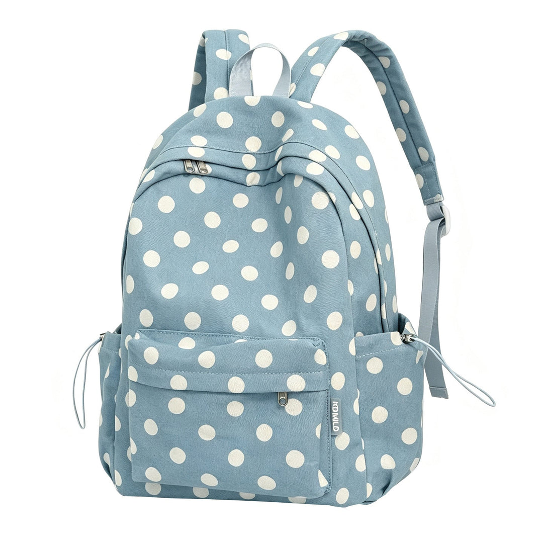 Casual Polka Dot School Backpack Kalsten
