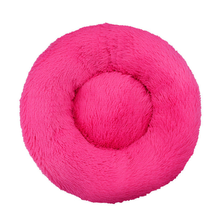 Round Plush  Nest  Dog Bed