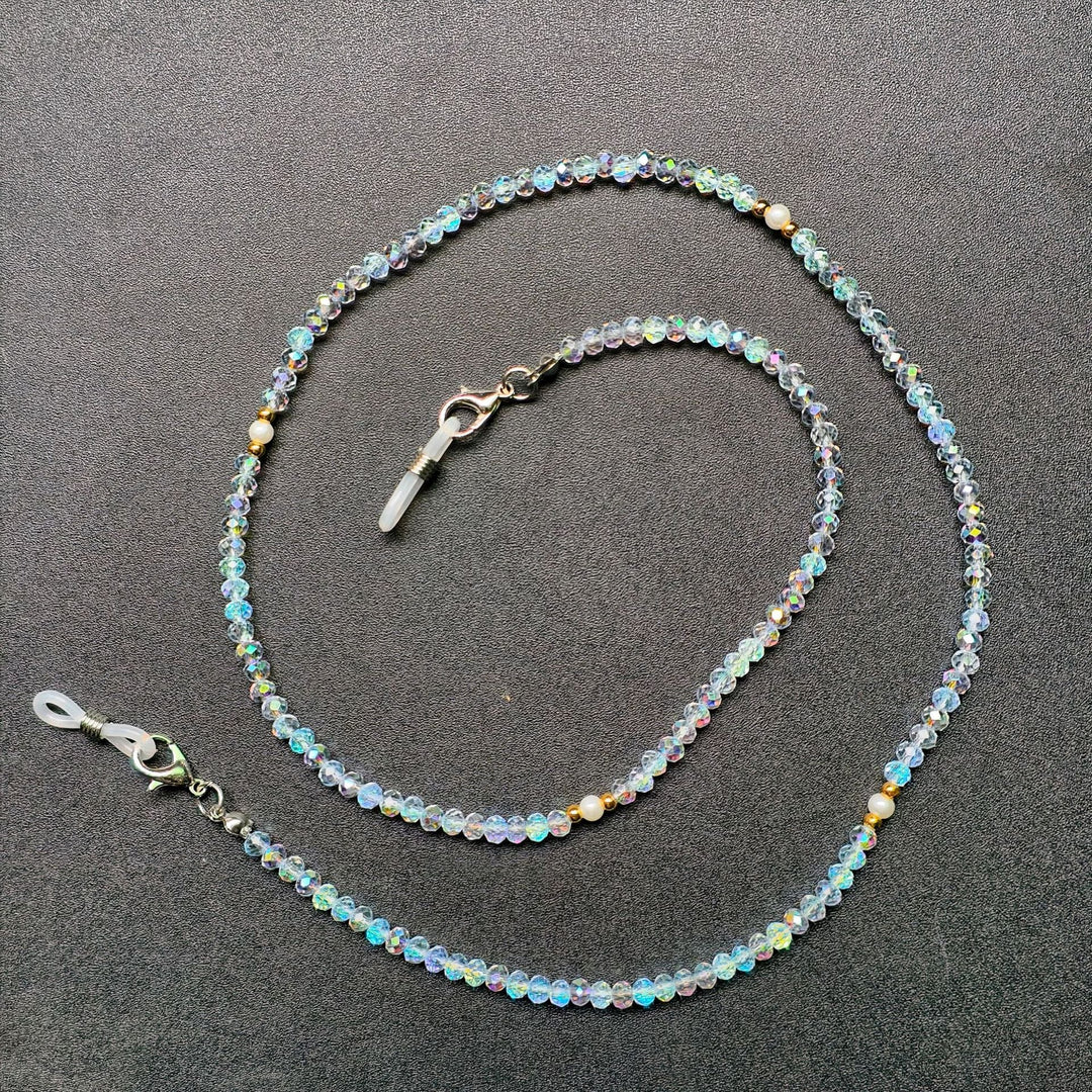 Elegant glasses holder chain with colorful beads Kalsten