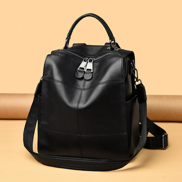 Versatile Multi-Functional Leather Backpack Kalsten