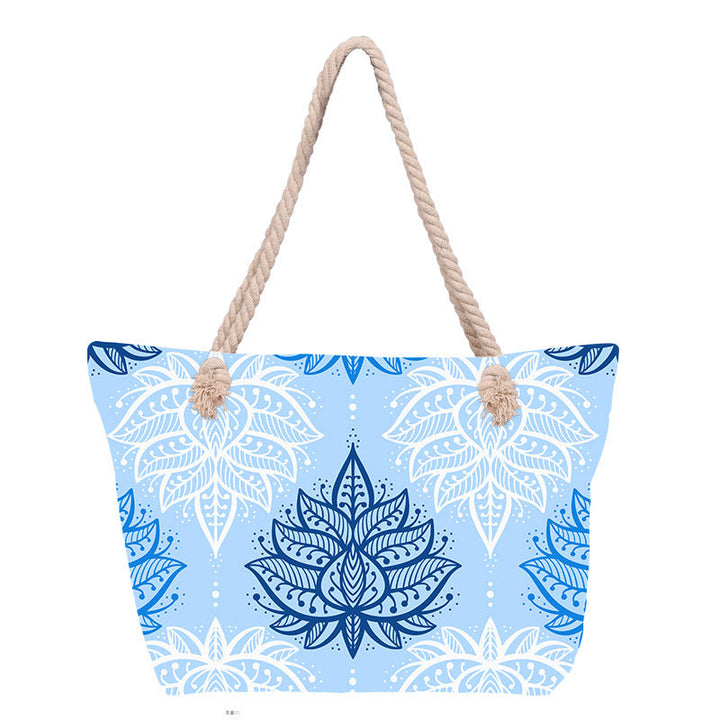 Beach bag with floral pattern Kalsten
