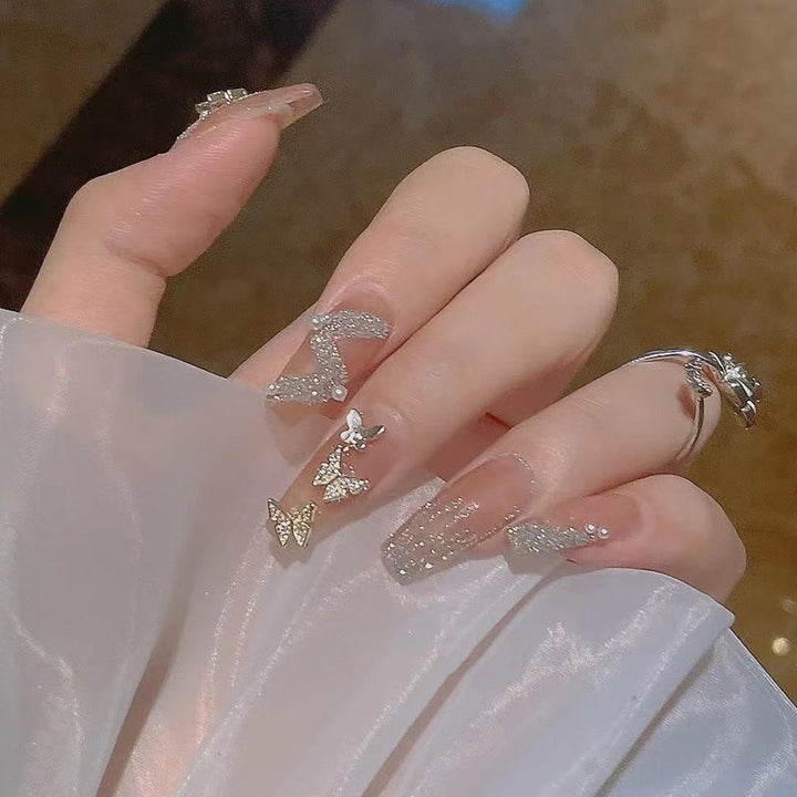 Artificial Art Fingernails with Pearl Design Kalsten