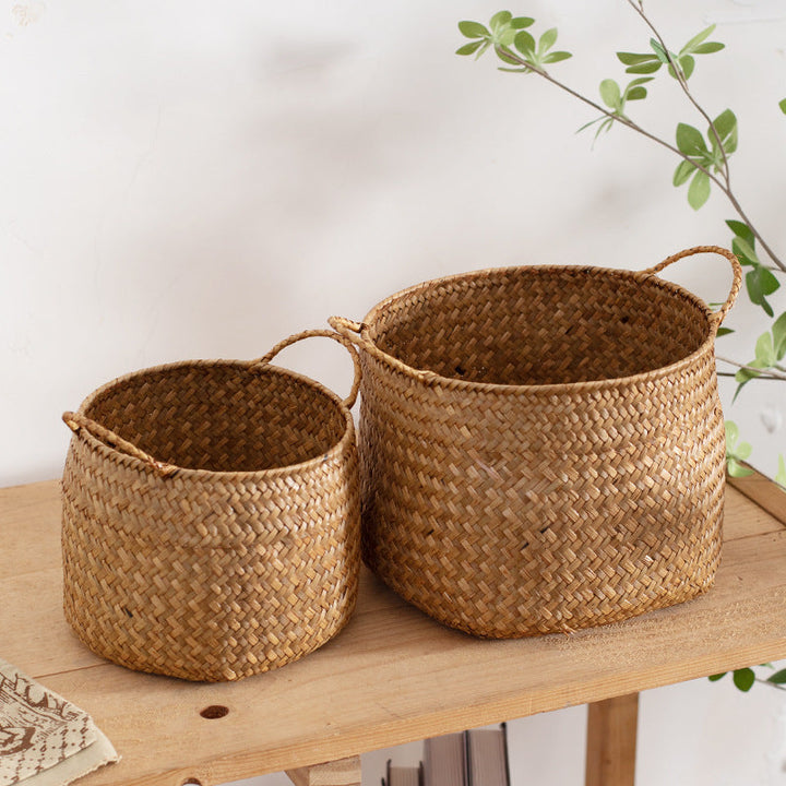 Handcrafted Storage Bin with Natural Woven Design Kalsten