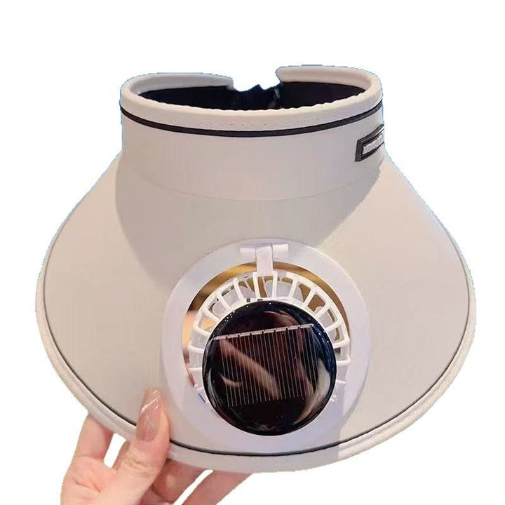 Sport Sun Visor with detachable front fan, adjustable headband and reflective piping Kalsten