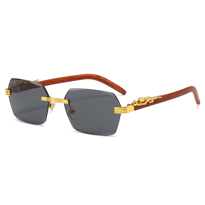 Ladies Designer Sunglasses with Artistic Wooden Frame and Elegant Glass Elements Kalsten