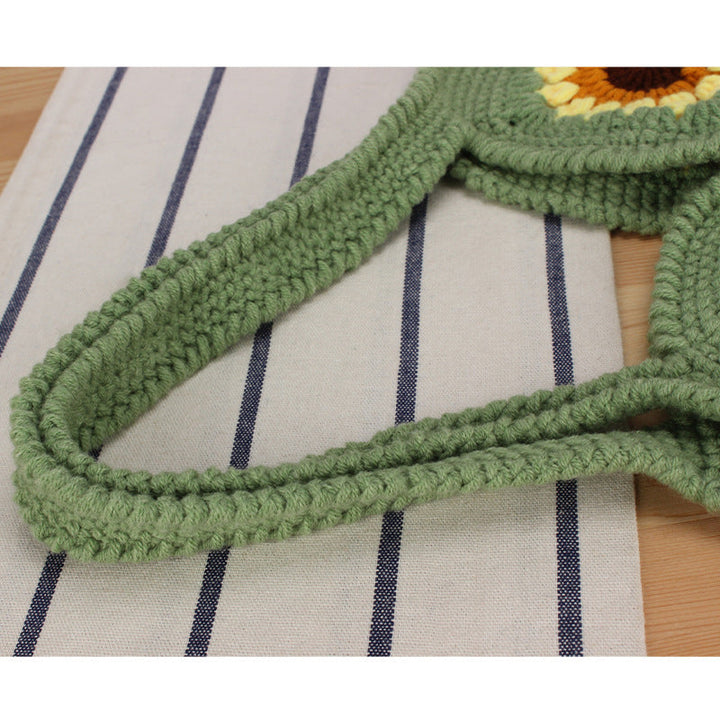 Creative crochet handbag with unique sunflower pattern Kalsten