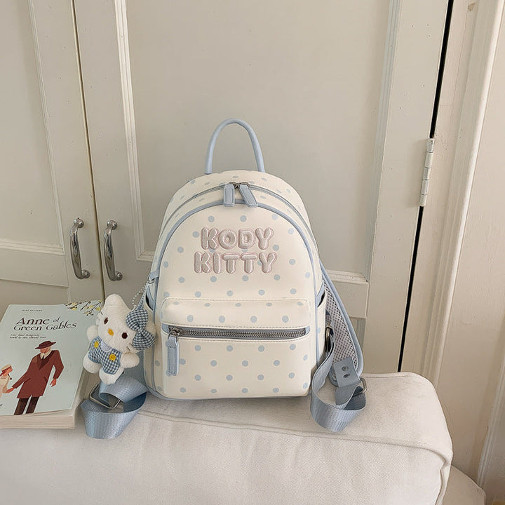Cute Polka Dot Character School Backpack