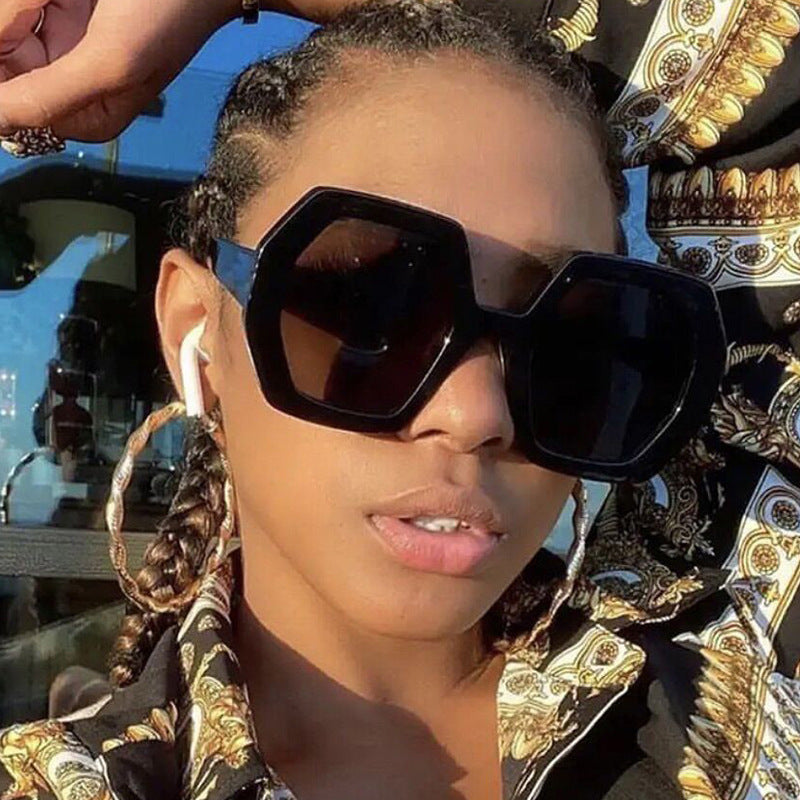 Women innovative hexagonal sunglasses Kalsten