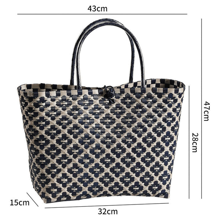 Stylish Woven Beach Tote Kalsten