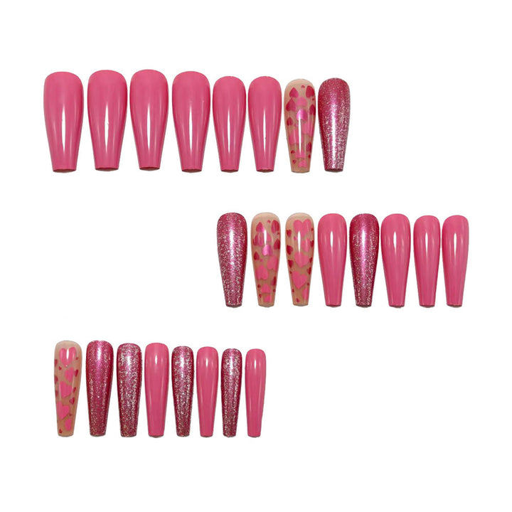 Artificial nails with enchanting heart design Kalsten