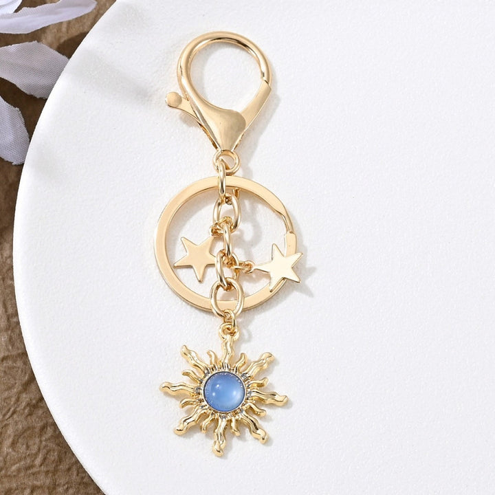 Keychain with Sparkling Sun Motif Kalsten