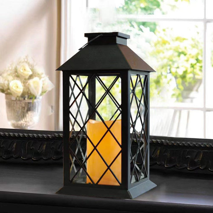 Vintage Outdoor Solar Candle Lantern