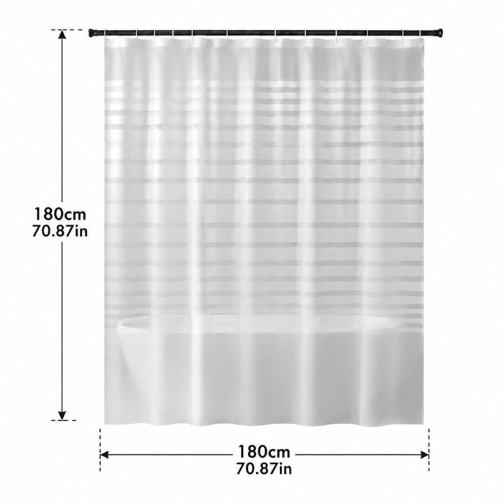 Waterproof Stripe Shower Curtain Kalsten