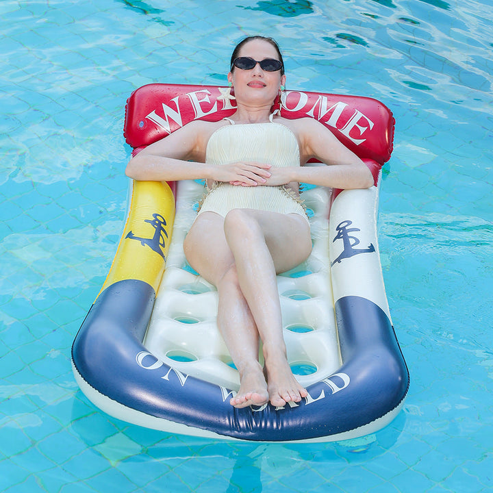 Women's Inflatable Relax Lounge Chair with Maritime Design Kalsten