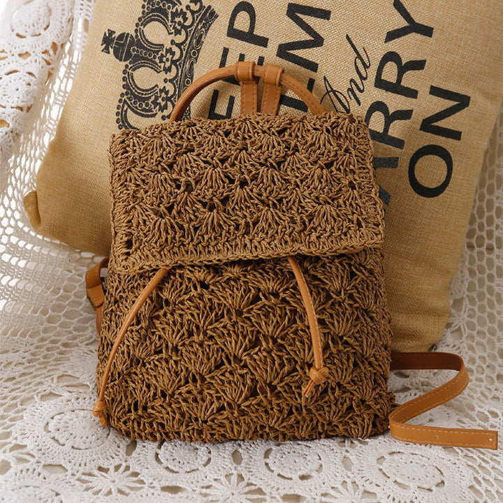 Handcrafted backpack bag made of fine natural material Kalsten