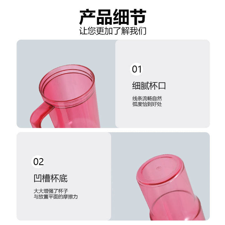 Ladies drinking cup with integrated filter and handle Kalsten
