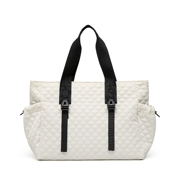 Quilted Multi-Compartment Tote Bag Kalsten