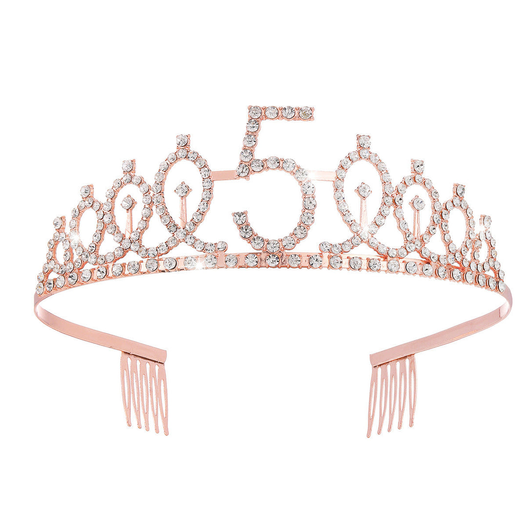 Women's Crystal-Embellished Tiara with Elegant Design Kalsten