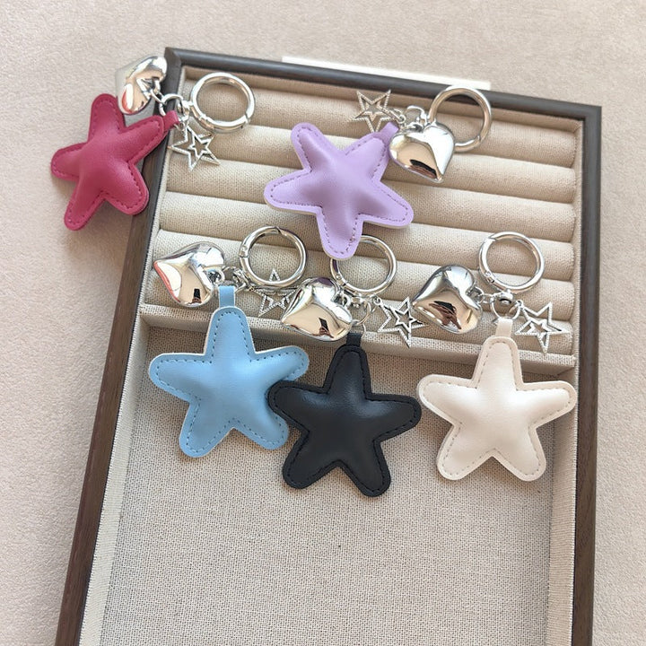 Keychain with star and heart design Kalsten