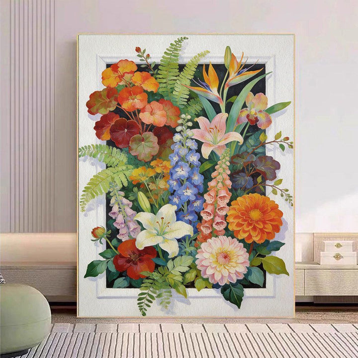 Floral Botanical Canvas Art Print Kalsten