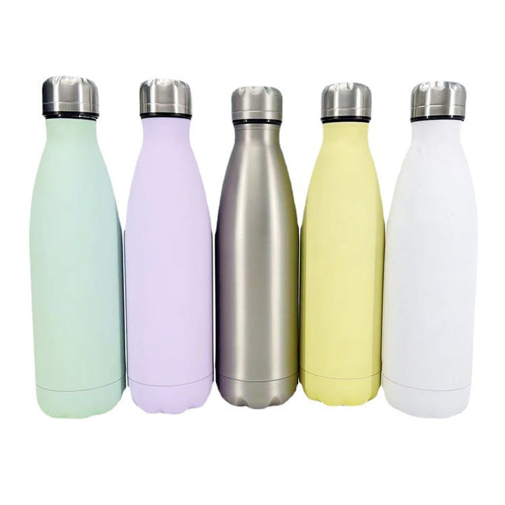 Women stylish stainless steel drinking bottle with anti-slip silicone sleeve Kalsten