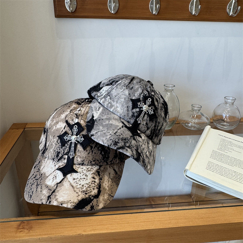 Men's Cross-Embellished Cap Kalsten