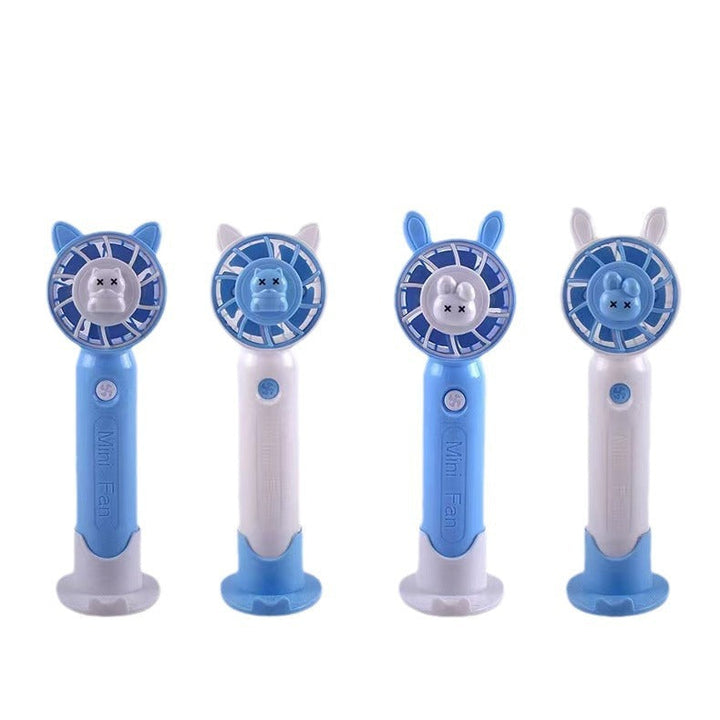 Unisex nan portable rechargeable handheld desk fan with silicone suction base and quiet brushless motor Kalsten