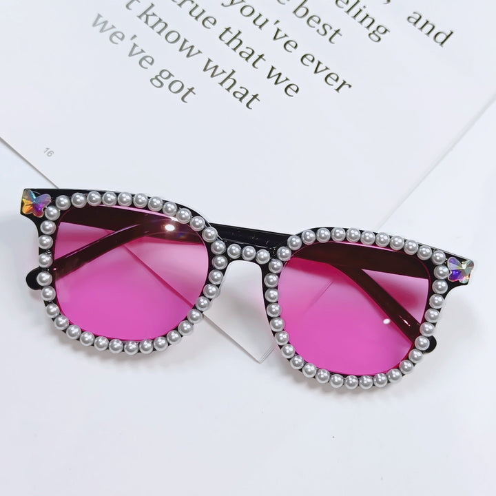 Ladies Glamorous Sunglasses with Pearl Frame Kalsten