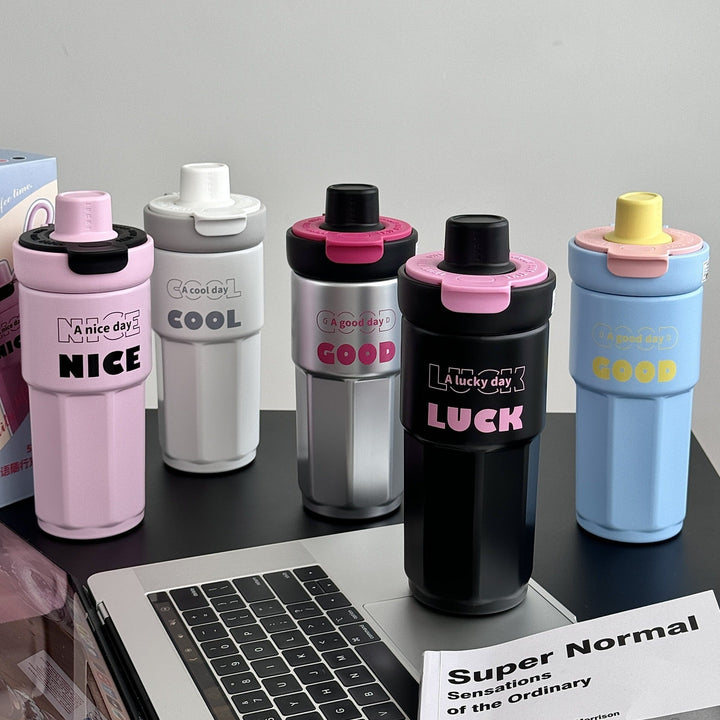 Ladies stylish coffee mug with spill-proof lid Kalsten