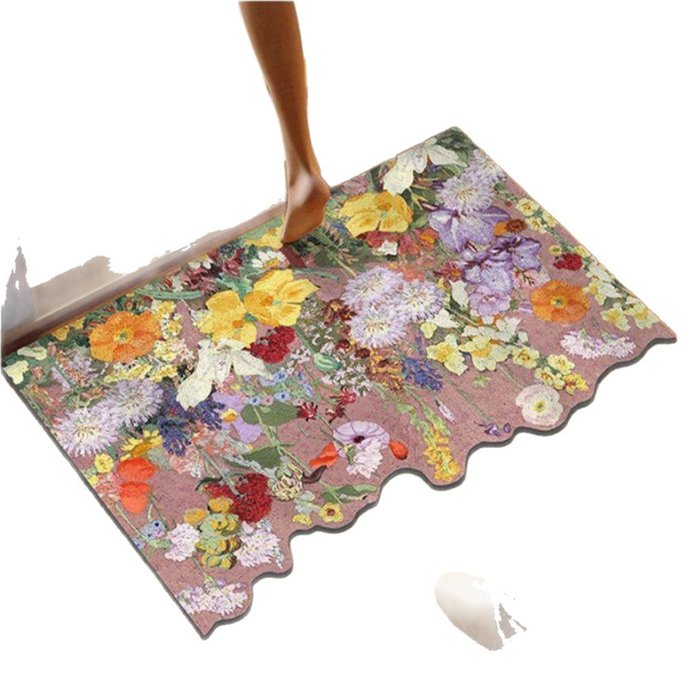 Floral-Themed Non-Slip Bath Mat Kalsten