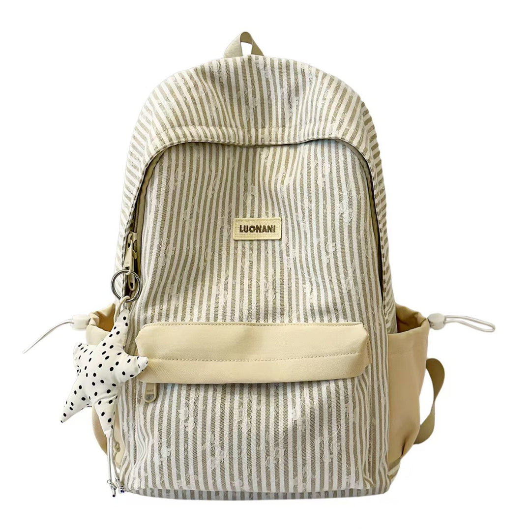Lightweight Striped Casual Backpack Kalsten