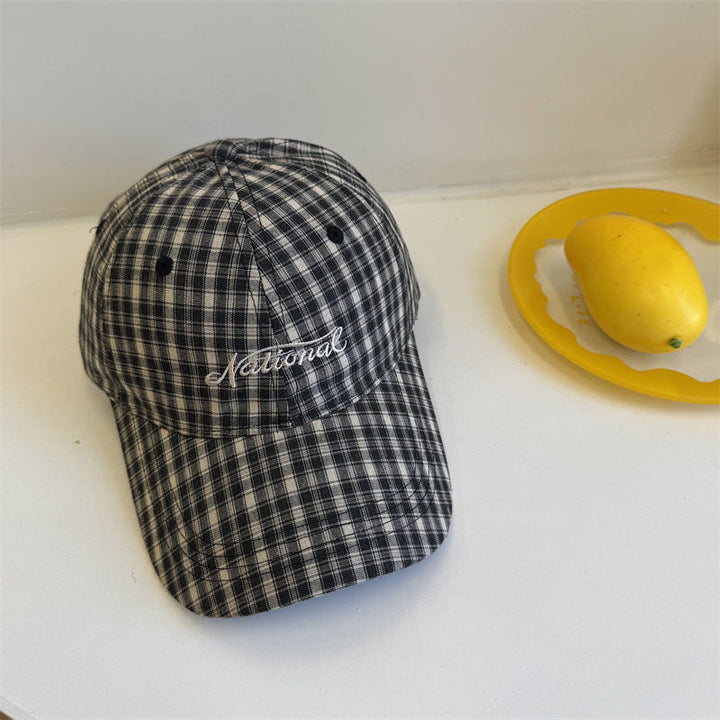 Men's Checkered Cotton Baseball Cap Kalsten