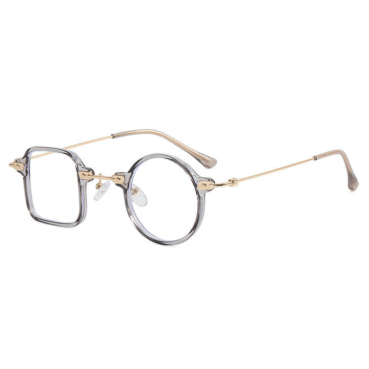 Ladies elegant round hybrid glasses with square design Kalsten